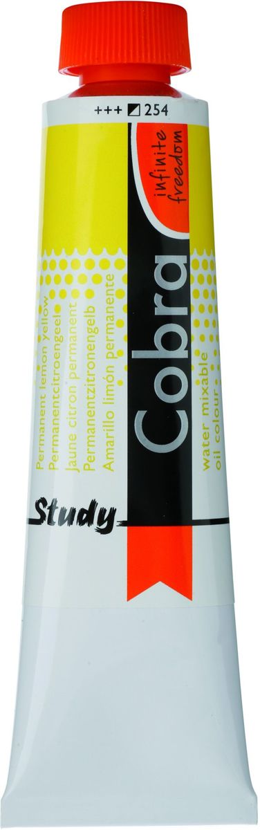 Cobra Study Olieverf 40ml | Permanent Lemon Yellow (254)